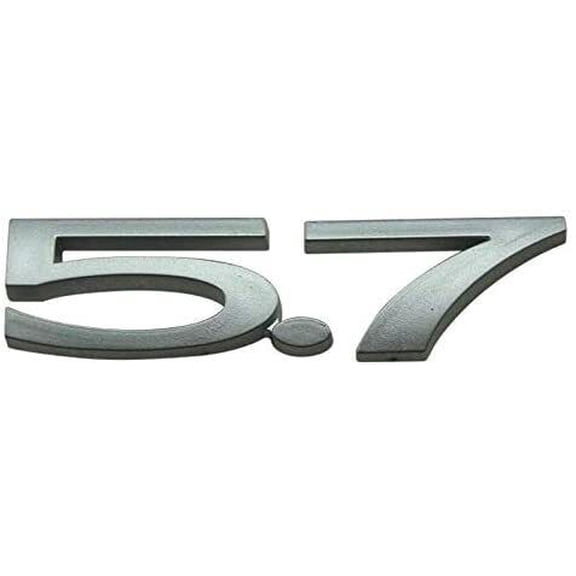 Reproduction Standard Silver "5.7" Trunk Emblem 2004 Pontiac GTO
