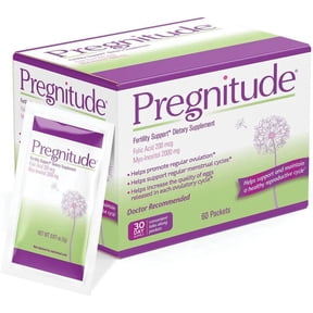 Pregnitude Reproductive Fertility Support, Myo-Inositol and Folic Acid, 30 Packets