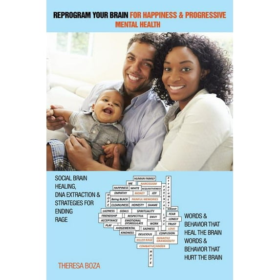 Reprogram Your Brain for Happiness & Progressive Mental Health: Social Brain Healing, DNA Extraction & Strategies for Ending Rage (Paperback)