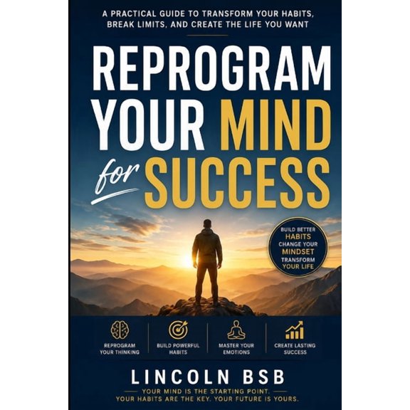 Reprogram Your Mind for Success: A Practical Guide to Transform Your Habits, Break Limits, and Create the Life You Want, (Paperback)