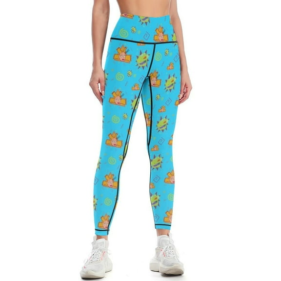 Reptar and Cynthia Pattern II Leggings sportswear woman gym 2024 Women's sportswear Women sports Womens Leggings