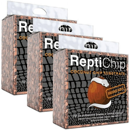 ReptiChip Breeder Bundle (3 Pack) Contains 216 quarts of Premium Coconut Reptile Substrate, The Perfect Bedding for Pythons, Boas, Lizards, and Amphibians