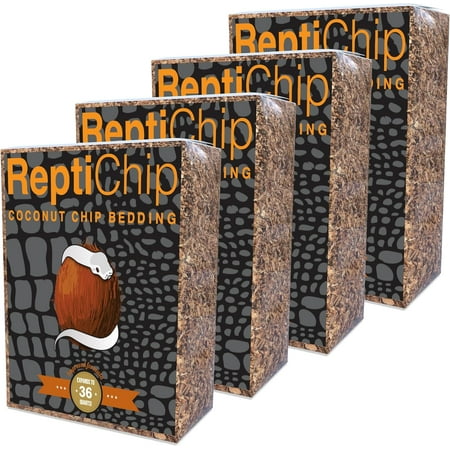 ReptiChip Reptile Bedding Loose Coconut Chip 36 Quart Coco Husk Substrate Mulch for Snake Habitat, Ball Python Terrarium, Turtle Tanks, Tortoise Enclosure