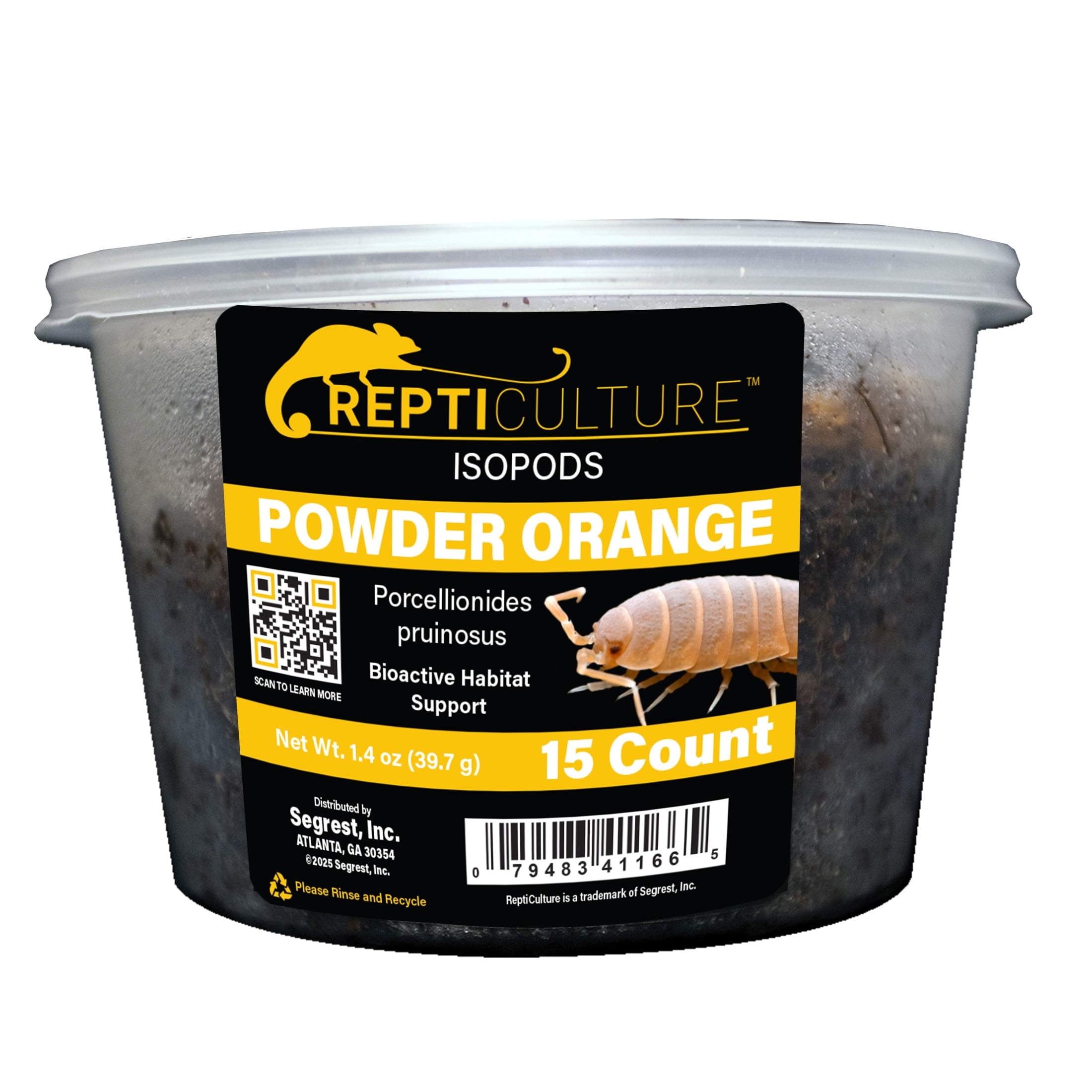 ReptiCulture Powder Orange Isopod 15 ct
