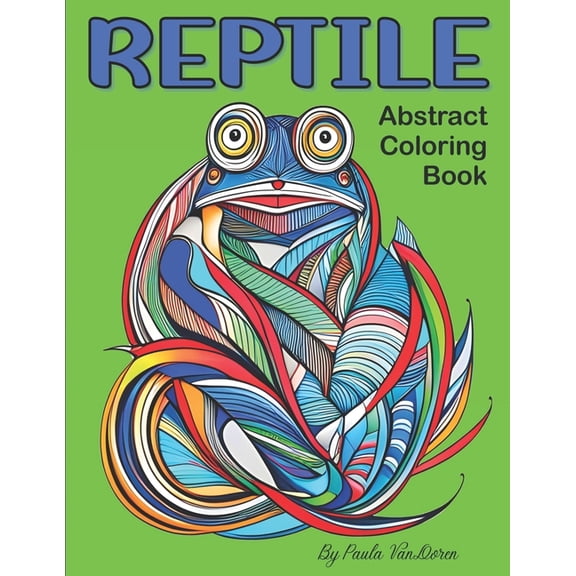 Reptile Abstract Coloring Book, (Paperback)