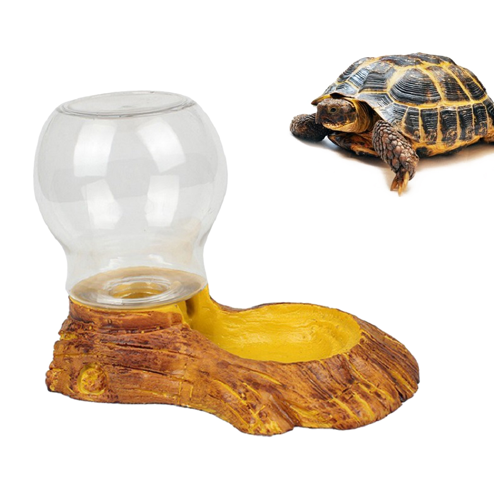 Reptile Automatic Water Feeder Tortoise Basin Lizard Water Feeder Drinking Fountains Reptile Box