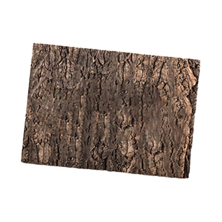 Reptile Backdrop Wall Decor Reusable Wood Habitat Decor Cork Tile Terrarium 18cmx13cm