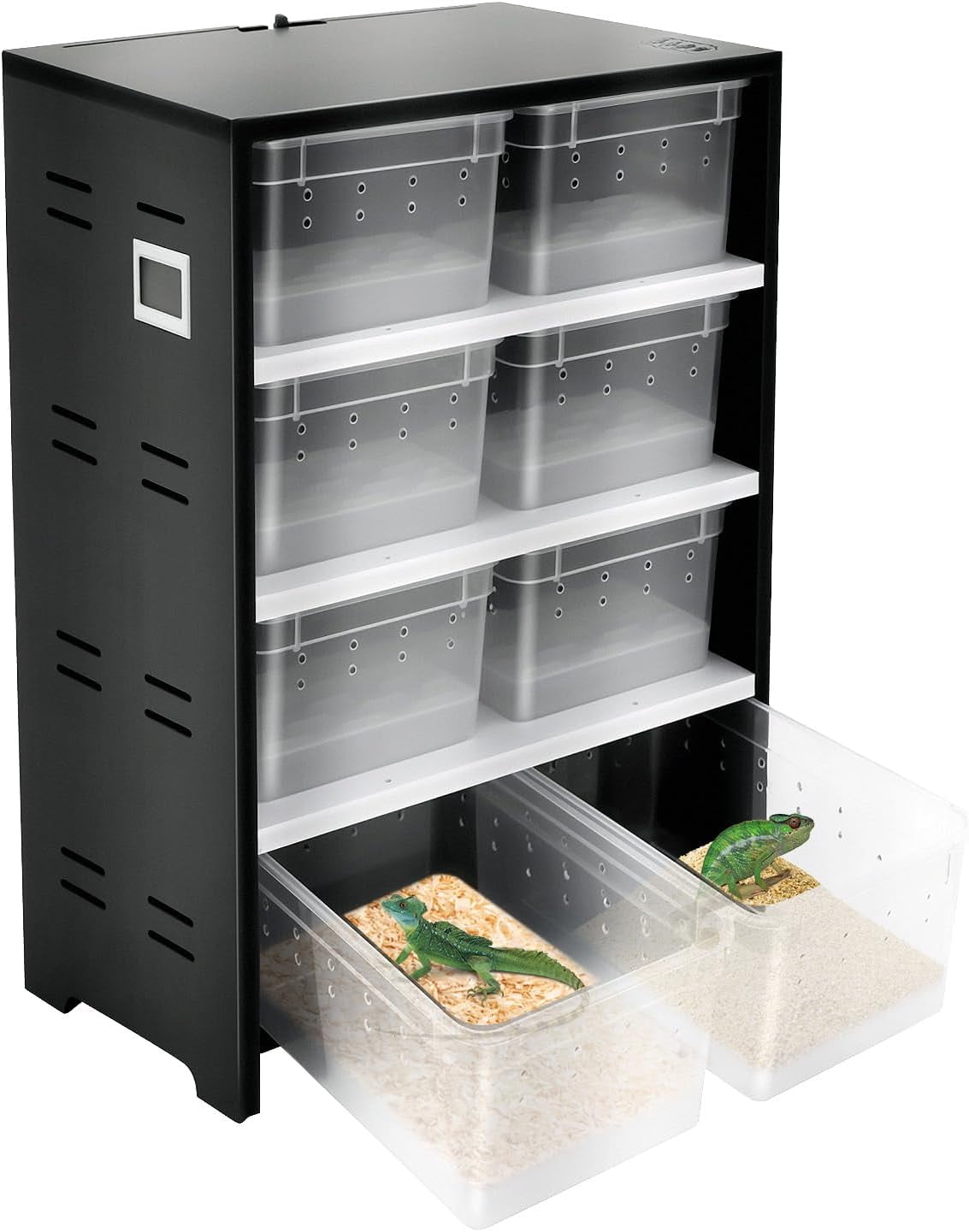 Reptile Breeding Cabinet with Hygrometer, Snake Breeding Box 8PCS ...