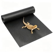 Reptile Carpet Tank Accessories Mat for Leopard Gecko, Bearded Dragon Black
