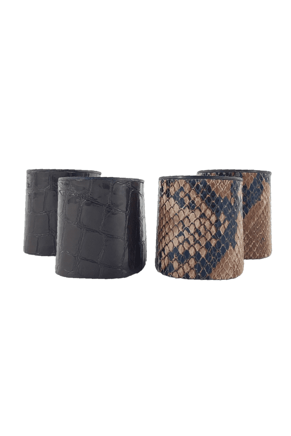 Reptile- Chocolate Croc and Brown Python Heel Bundle ONLY AVAILABLE at Walmart.com
