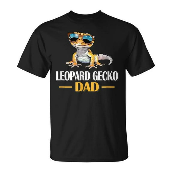Reptile Dad Leopard Gecko Lover T-Shirt – Cute Gecko Pet Owner Graphic Tee, Proud Reptile Enthusiast Shirt, Vintage Animal Lover Gift for Men