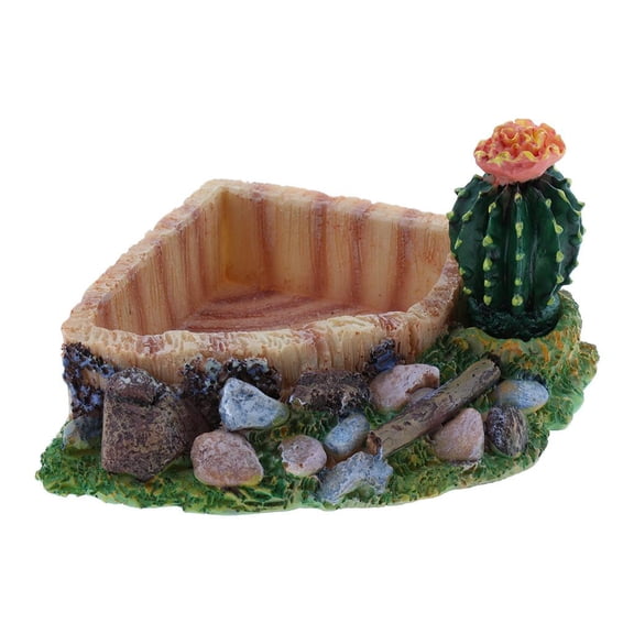 Reptile Feed Feeder Food or Water Ceramics Bowl Tray Worm Dish Gecko Dragon Terrestrial 1