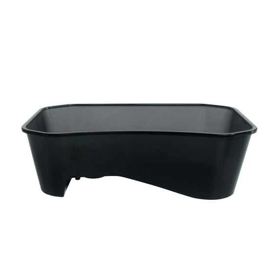 Reptile Feeding Box with Bask Platform Anti Slip Slope Prevent Escaping Mini Fish Tank Turtle Habitat Container Aquarium Supplies