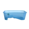 thumbnail image 1 of Reptile Feeding Box with Basking Platform Anti Slip Slope Mini Fish Tank Habitat Container, 1 of 8