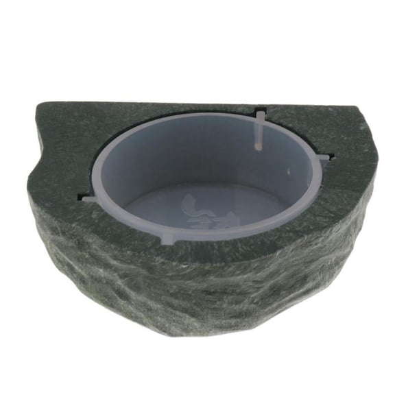 Reptile Feeding Dish Bowl Cup Feeder Bowl Cup Basin Tray Container for Small Pets - Green