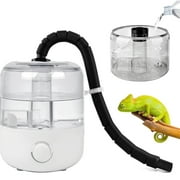 Reptile Fogger, 4L Reptile Humidifier, Top Fill Adjustable Fogger with Extension Hose, Visible Tank Reptile Humidifier for Snakes, Tortoises, Chameleons and Ball Python
