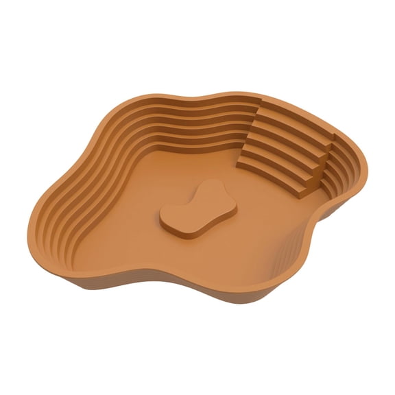 Reptile Food Dish Turtle Basking Platform Aquarium Ornament with Durable PP Material for Tortoises and Bearded Dragons