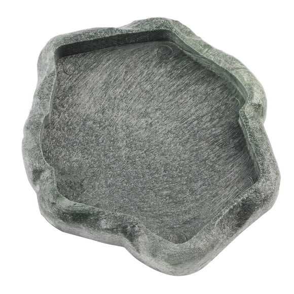 Reptile Food Water Rock Bowls - Resin Rock Feeder Dish, Amphibian Feeding Bowl Terrarium Decor For Lizards, , Leopard Gecko, , Bearded Dragons, Snake, , Spider Pet
