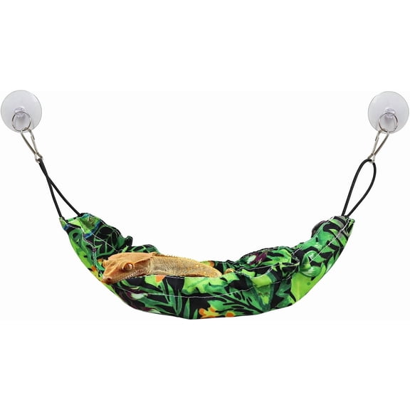 Reptile Hammock with Suction Cups Terrarium Accessory for Geckos, Snakes & Small Reptiles