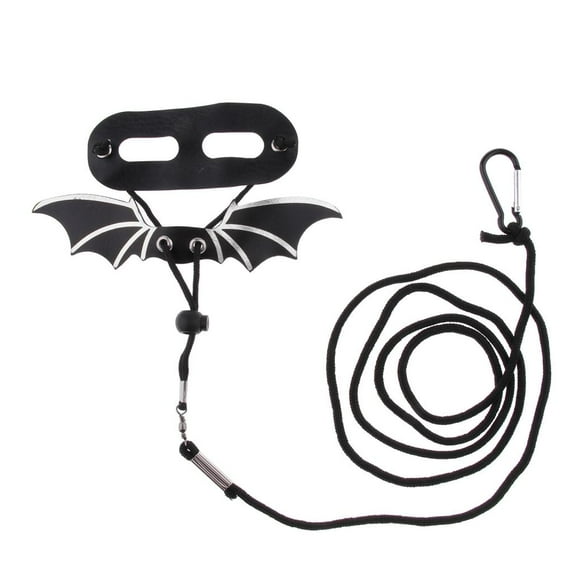 Reptile Harness Adjustable Bearded Dragon Harness Leash Leather Harness for Amphibians and Other Small Pet Animals -M