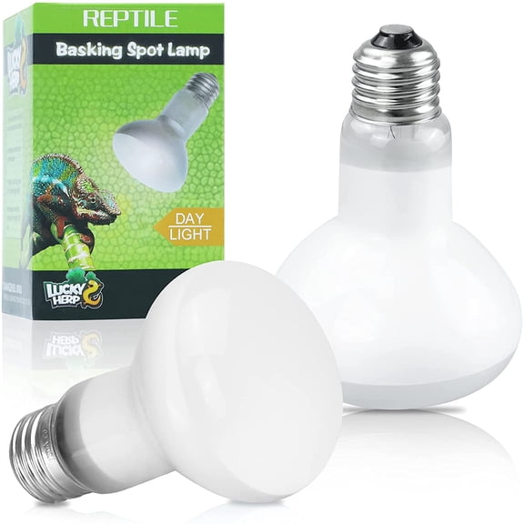 Reptile Heat Lamp - 100W (2nd Gen) Heat Lamp Bulbs for Reptiles 2 Pack, Amphibians Basking Heat Lamp Bulbs, UVA Daylight Basking Light for Reptiles, Bearded Dragon, Lizard, Turtle, Chicken