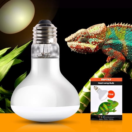 XYZReptiles 75W Reptile Heat Lamp for Lizard, Turtle, Terrarium Basking with UVA