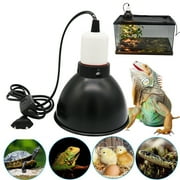 Reptile Heat Lamp Fixture Heat-Resistant Deep Dome Reptile Light Fixture with Power Cable