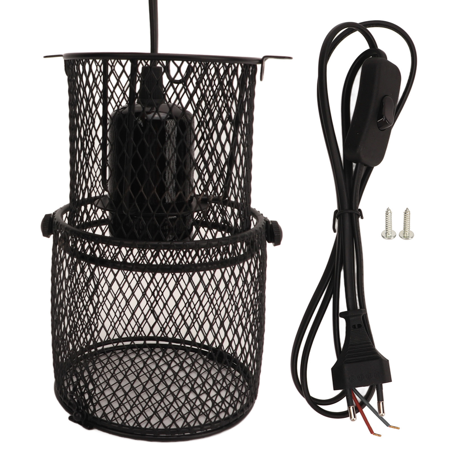 Reptile Heat Lamp Guard Avoid Scald Retractable Heating Lamp Mesh Cover Heat Protector with E27