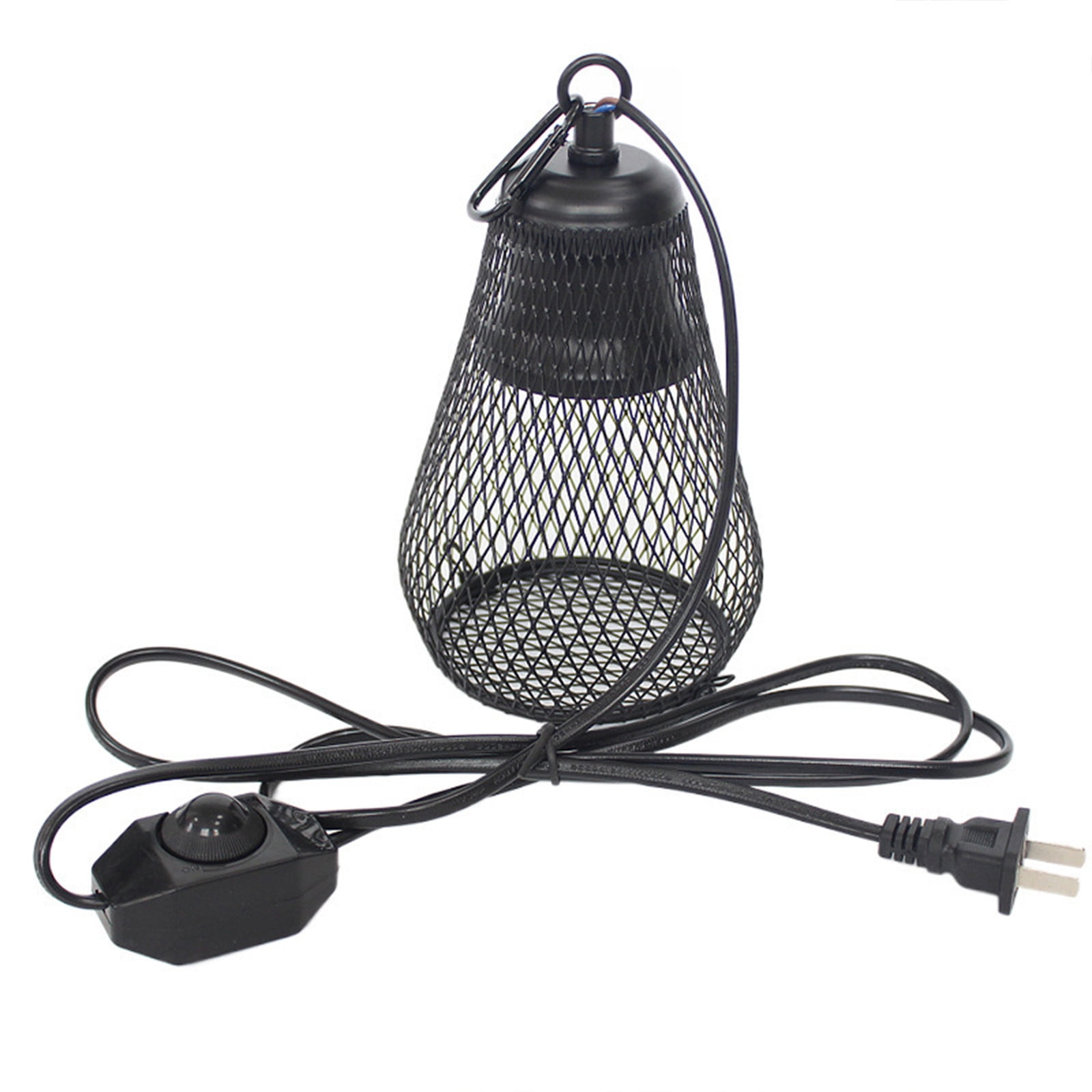 Reptile Heat Lamp Guard Heat Emitter Basking Anti Scald Heating Lamp Holder Mesh Cage Reptile