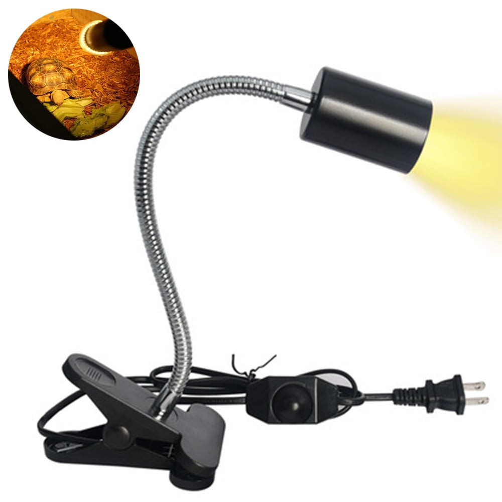Reptile Heat Lamp, UVA UVB Reptile Light with 360 Rotatable Hose and Timed, Heating Lamp for Bearded Dragon Reptiles Turtle Lizard Snake