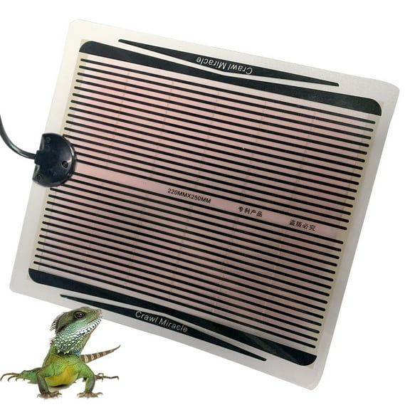 Reptile Heating Pad- (5W/15W) Temperature Adjustable Terrarium Heat Mat for Turtle/Snake/Frog/Lizard/Small Animals/Plant Box (5W(7.08in5.9in))