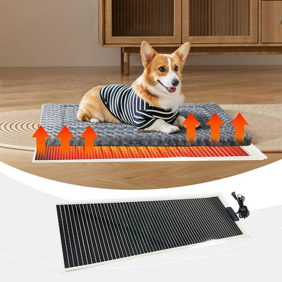 Reptile Heating Pad, Heater with Adjustable Temperature Control 20-50°C, Heat Mats for Pets, Suitable for Courtyard, Livingrong, Bedroom