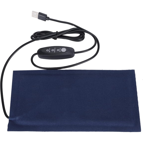 Reptile Heating Pad, Pets Under Tank Heater Terrarium Warmer Heat Mat USB Adjustable Temperature for Seedling Small Animals Tortoise Lizard Snakes Hermit Crab Turtle Amphibians Frog(Small) -