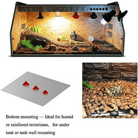 Reptile Heating Pad Under Tank Terrarium with Temperature Control for Tortoises, Snakes, Lizards, Geckos,US Plug