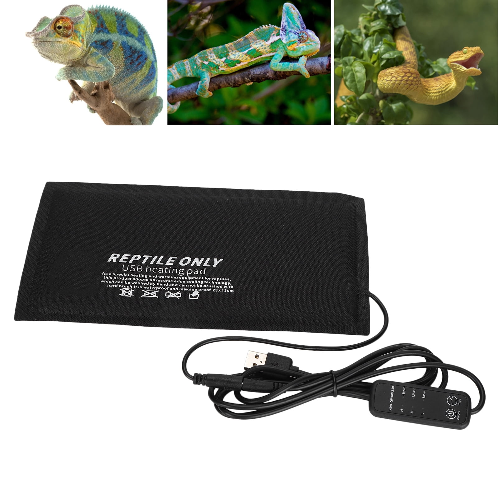 Reptile Heating Pad, Warmer Mat With Temperature Controller Pet Heat
