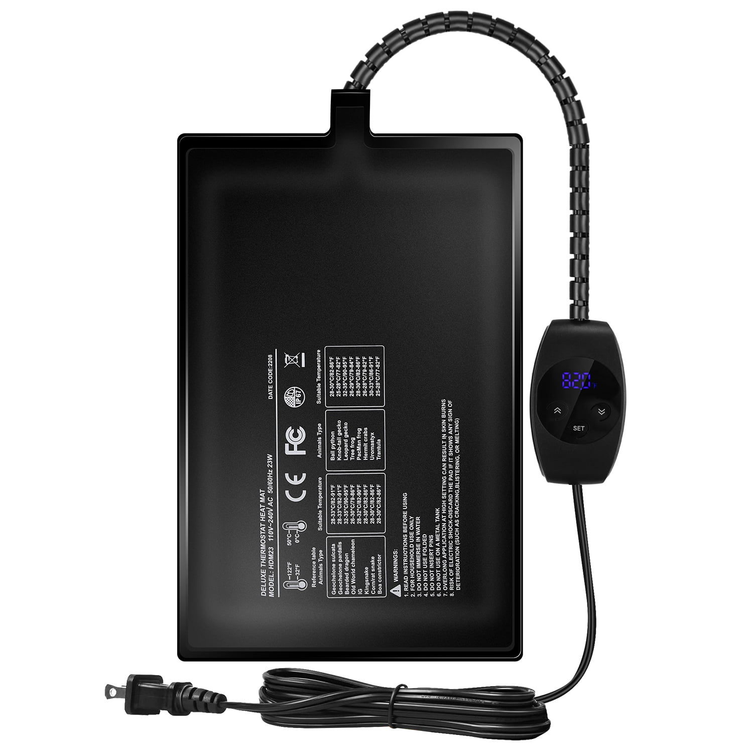 Aquarium Heater IPower Reptile Heat Pad 8x18