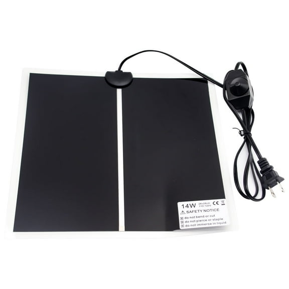 Reptile Heating Pad with Temperature Adjustment 14W Under Tank Terrarium Heater Heat Mat for Turtle, Tortoise, Snakes, Lizard, Gecko (14W)