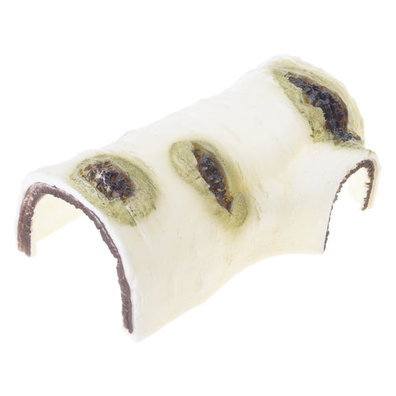 Reptile Hide Cave Small Hideaway Artificial Log Resin Hides Help Breeding for Snakes Lizards Leopard