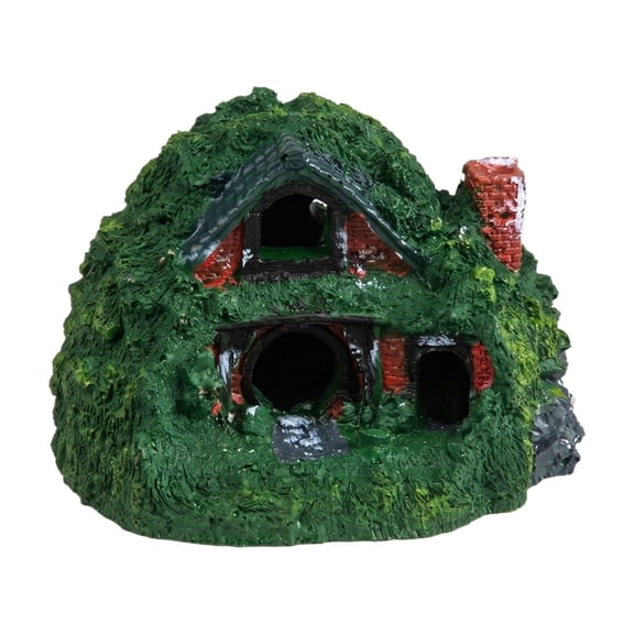 Reptile Hide Cave Tree Stump Decor Terrarium Landscaping Hideout for Lizard Snake Turtle for Tortoise for Amphibian for Fish Tank for Resin for Pet(4.7*3.1in,#E)