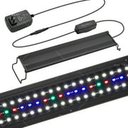 LED Aquarium Light for 12-18 Inch Fish Tanks, Full Spectrum, Timer & Adjustable Brightness