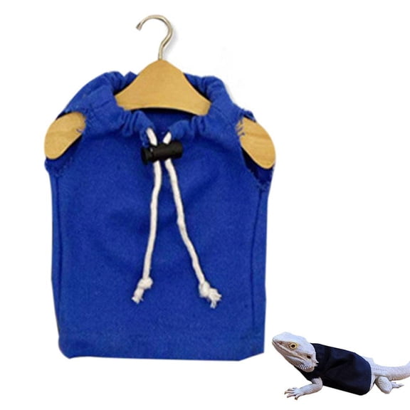 Reptile Hoodie Set for Geckos,Lizards,Warm Fleece Lizard Sweaters,Adjustable Drawstring Outfits,Winter Clothing for Small Pet