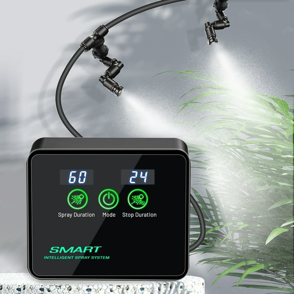 Reptile Humidifiers Smart Misting System, Reptile Mister Automatic with Timer, Terrariums Humidifier with 360°Adjustable Misting Nozzles, Spray Kit for Rainforest Plants Amphibian