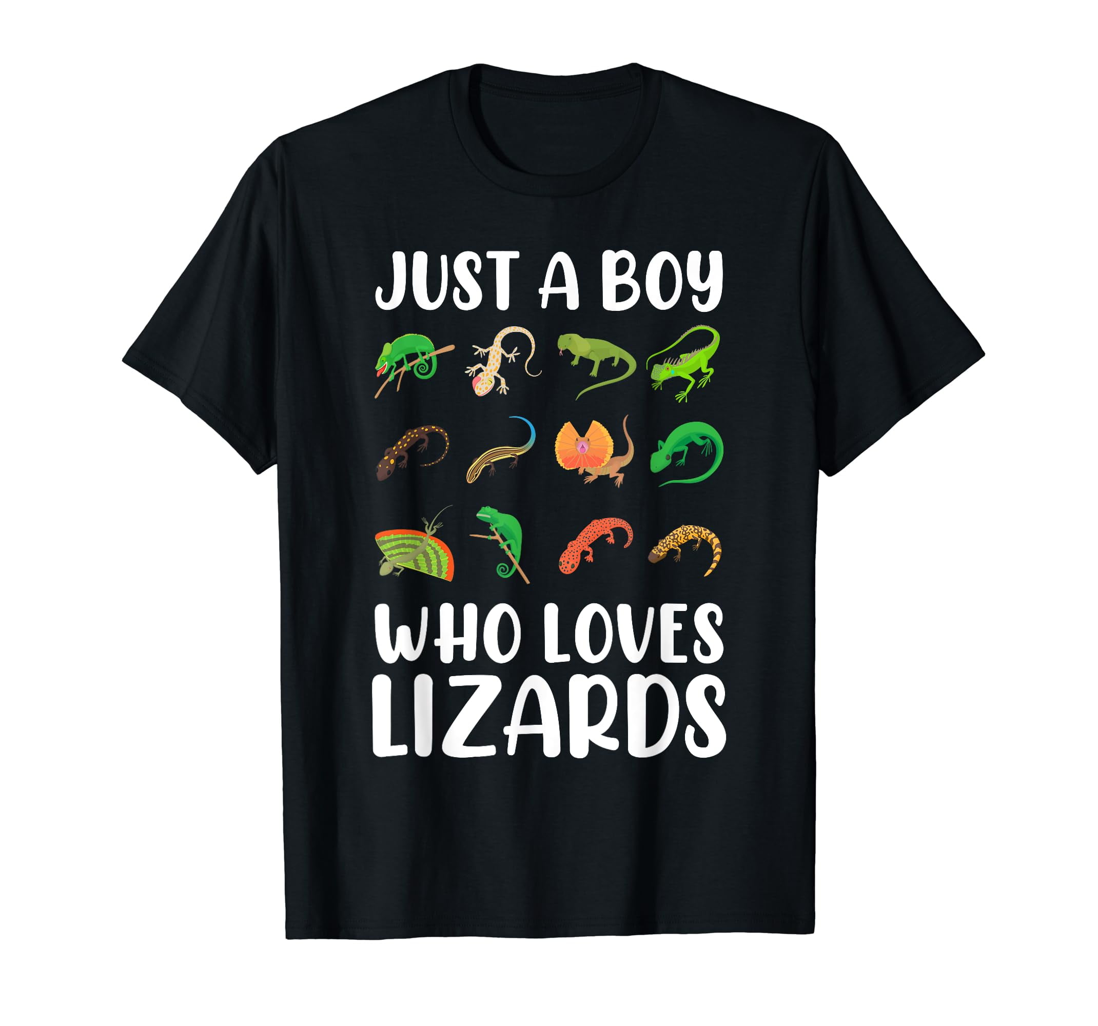 Reptile Kids Lizard Just A Boy Who Loves Lizards T-Shirt - Walmart.com