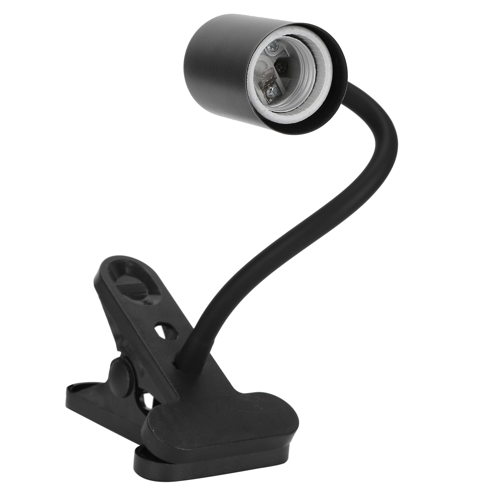 Reptile Lamp Fixture, Sturdy Sun Basking Lamp Bracket Easy To Use For Reptile Long Black