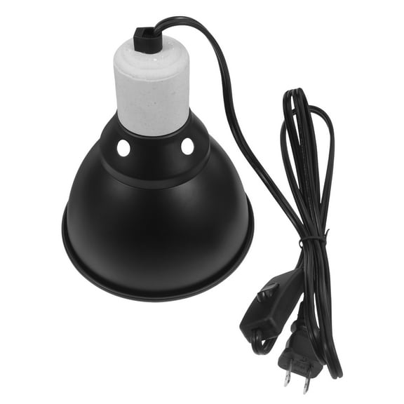Reptile Light Fixture 5.5in Reptile Lamp Fixture Optical Reflection Cover Separate Switche Hook Terrarium Light Fixture for Reptile Heats Basking UVB Bulbs