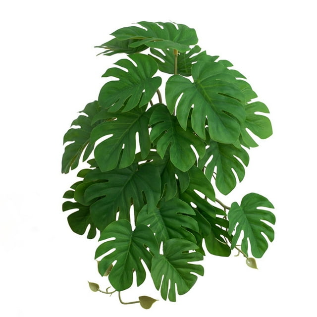 Reptile Plants Fake Leaves Artificial Lifelike Terrarium Plant for