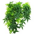 thumbnail image 1 of Reptile Plants - Hanging Silk Terrarium Plant with Suction Cup for Bearded Dragons Lizards Geckos Snake Hermit Crab Tank Habitat Decorations, 1 of 5