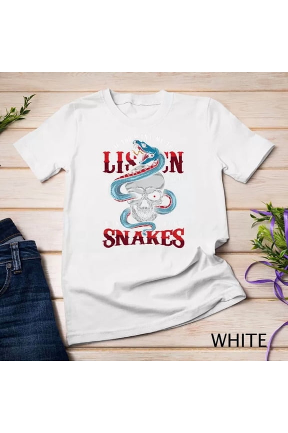 Reptile Python Cobra Anaconda Snake Lover Talk About Snakes Unisex S-5XL T-Shirt Birthday Gifts; For Men & Women