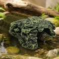 thumbnail image 1 of Reptile Rock Hide Cave Aquarium Habitat Decor Tortoise Hideout for Turtles Lizards Amphibians, Resin Cave Decoration for Fish Tank, Turtle Tank Accessories and Terrarium Decor, 1 of 5