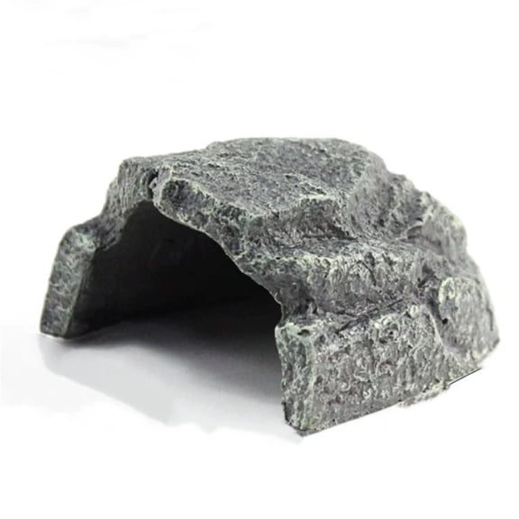 Reptile Rock Hide Cave, Resin Cave, Aquarium Decorations Accessories, Lizard Turtle Fish Hide Habitat, Lizards Hideaway